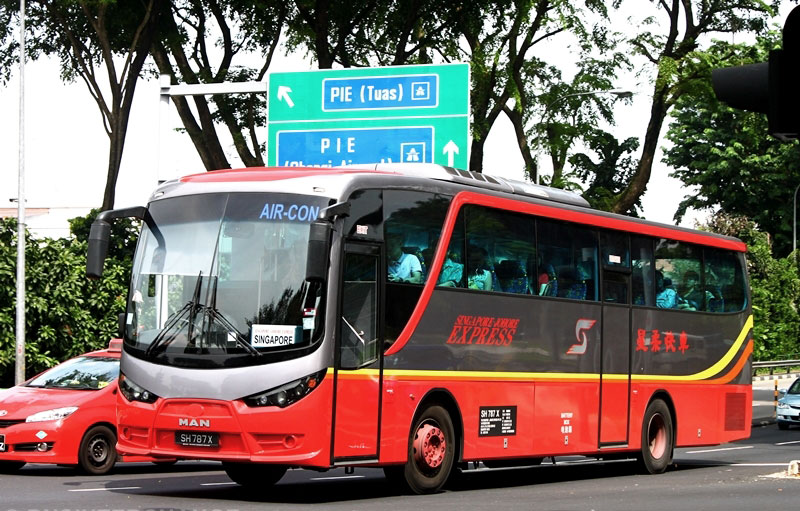 SJE bus from Queen Street Terminal to Johor Bahru